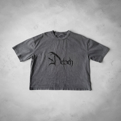 GREY CROSS TEE
